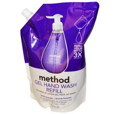Method, Gel Hand Wash Refill, French Lavender 1 L