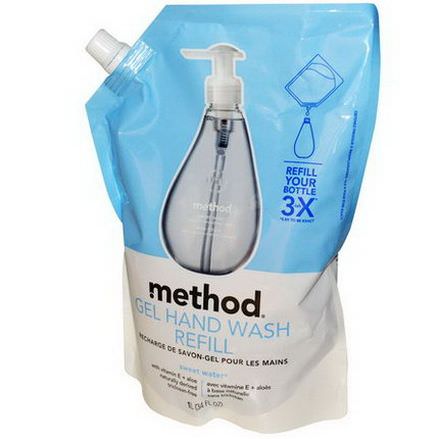 Method, Gel Hand Wash Refill, Sweet Water 1 L