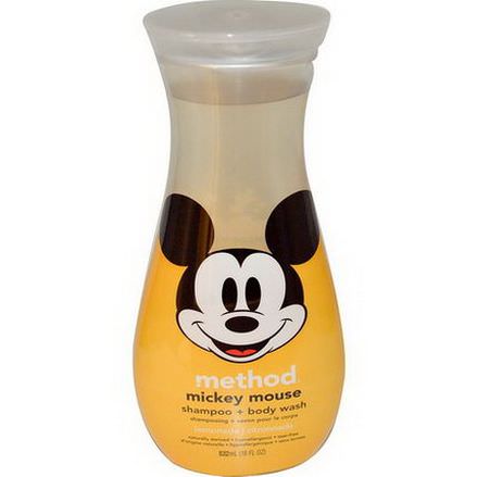 Method, Mickey Mouse Shampoo Body Wash, Lemonade 532ml