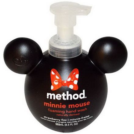 Method, Minnie Mouse Foaming Hand Wash, Strawberry Fizz 252ml