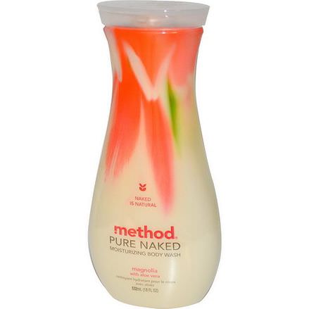 Method, Pure Naked, Moisturizing Body Wash, Magnolia with Aloe Vera 532ml