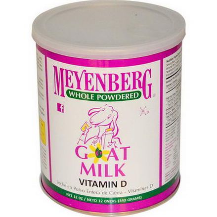 Meyenberg Goat Milk, Whole Powdered Goat Milk, Vitamin D 340g