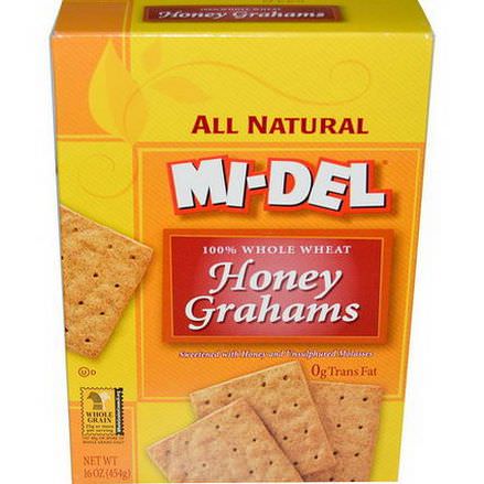 Mi-Del Cookies, Honey Grahams 454g