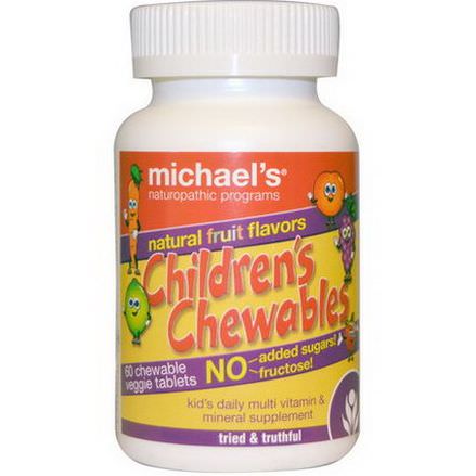 Michael's Naturopathic, Children's Chewables, Natural Fruit Flavors, 60 Chewable Veggie Tablets