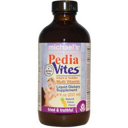 Michael's Naturopathic, Pedia Vites, Infant&Toddler Multi Vitamin, Natural Citrus Flavor 237ml