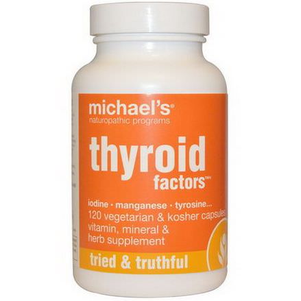 Michael's Naturopathic, Thyroid Factors, 120 Veggie Caps