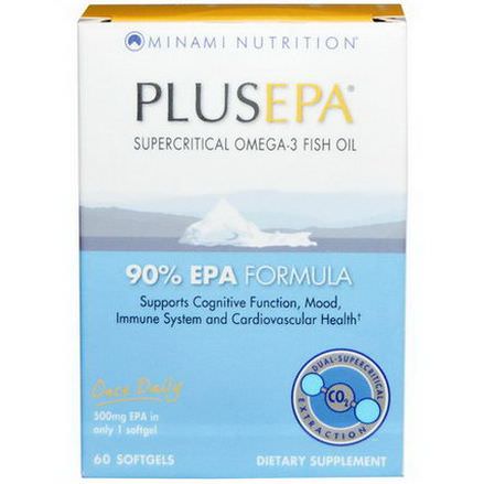 Minami Nutrition, PlusEPA, Supercritical Omega-3 Fish Oil, 500mg, 60 Softgels