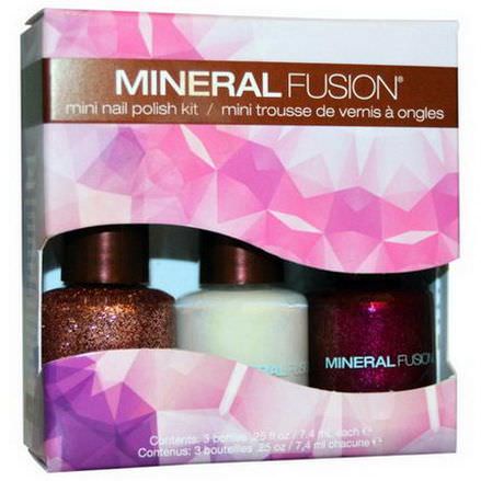 Mineral Fusion, Confetti Mini Nail Polish Kit, 3 Bottles 7.4ml Each