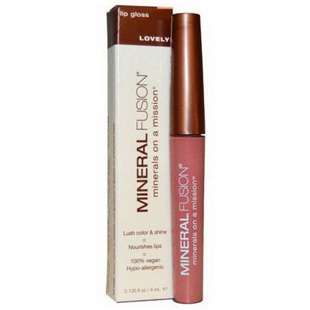 Mineral Fusion, Lip Gloss, Lovely 4ml