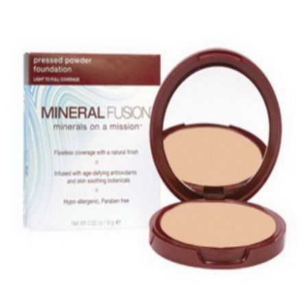 Mineral Fusion, Pressed Powder Foundation, Light to Full Coverage, Neutral 2 9g