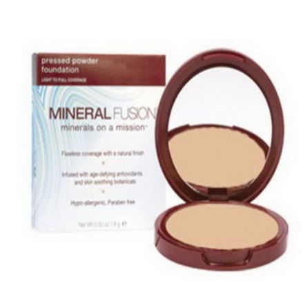 Mineral Fusion, Pressed Powder Foundation - Warm 2, Light to Full Coverage 9g