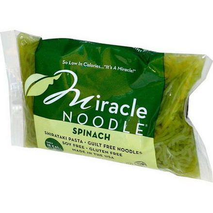 Miracle Noodle, Spinach, Shirataki Pasta 198g