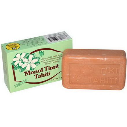 Monoi Tiare Tahiti, Coconut Oil Soap, Coconut Scented 130g