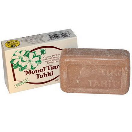 Monoi Tiare Tahiti, Coconut Oil Soap, Vanilla Scented 130g