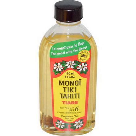 Monoi Tiare Tahiti, Suntan Oil SPF 6 Protection Solaire 120ml