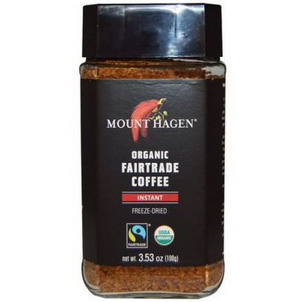 Mount Hagen, Organic Fairtrade Coffee, Instant, Freeze Dried 100g