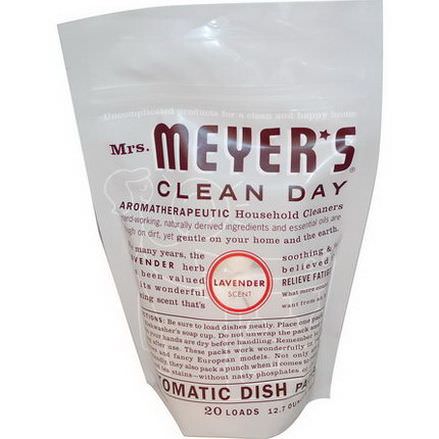 Mrs. Meyers Clean Day, Automatic Dish Packs, Lavender Scent 360g