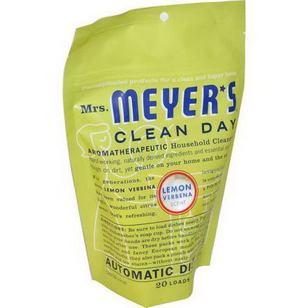 Mrs. Meyers Clean Day, Automatic Dish Packs, Lemon Verbena Scent 360g