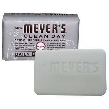 Mrs. Meyers Clean Day, Daily Bar Soap, Lavender Scent 150g