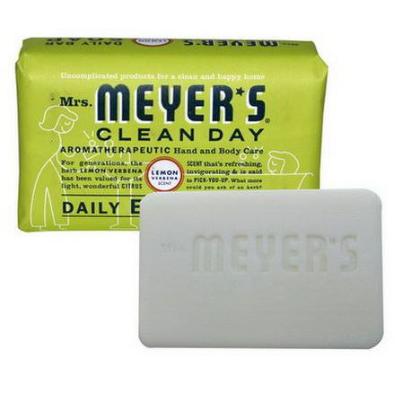 Mrs. Meyers Clean Day, Daily Bar Soap, Lemon Verbena 150g