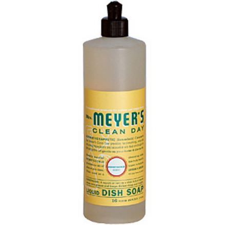 Mrs. Meyers Clean Day, Liquid Dish Soap, Honeysuckle Scent 473ml