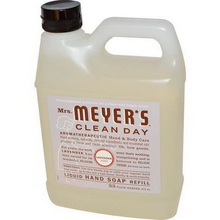 Mrs. Meyers Clean Day, Liquid Hand Soap Refill, Lavender Scent 975ml