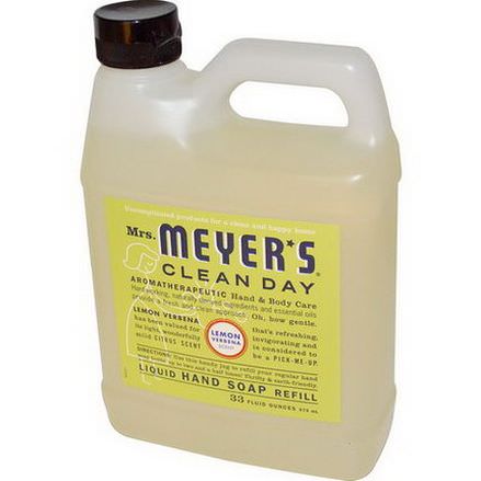 Mrs. Meyers Clean Day, Liquid Hand Soap Refill, Lemon Verbena Scent 975ml