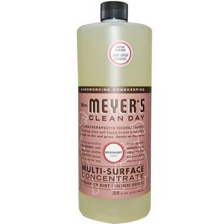 Mrs. Meyers Clean Day, Multi-Surface Concentrate, Rosemary Scent 946ml