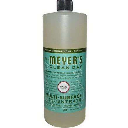 Mrs. Meyers Clean Day, Multi-Surface Concentrated Cleaner, Basil 946ml