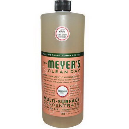 Mrs. Meyers Clean Day, Multi-Surface Concentrated Cleaner, Geranium 946ml
