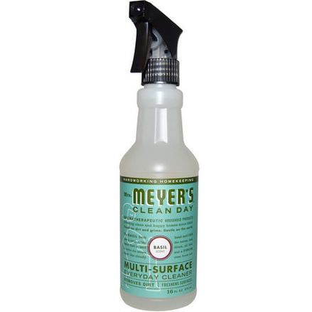 Mrs. Meyers Clean Day, Multi-Surface Everyday Cleaner, Basil Scent 473ml