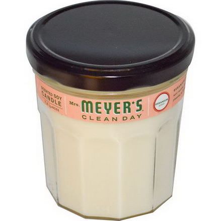 Mrs. Meyers Clean Day, Scented Soy Candle, Geranium Scent, 7.2 oz