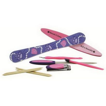 Ms. Manicure, Pretty In Pink Mani, 7 Tools