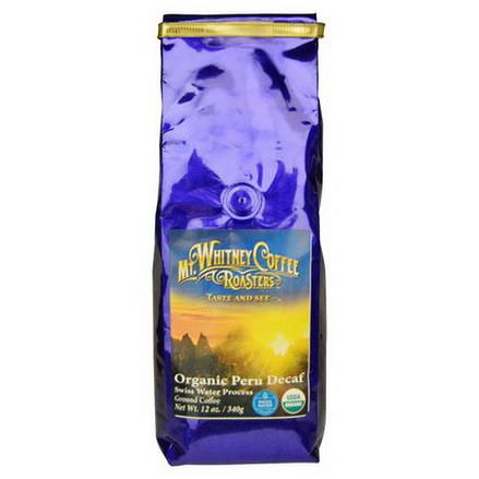 Mt. Whitney Coffee Roasters, Organic Peru Decaf, Ground Coffee 340g