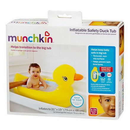 Munchkin, Inflatable Safety Duck Tub, 1 Tub