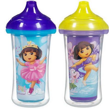 Munchkin, Nickelodeon, Dora the Explorer, Insulated Sippy Cups 266ml Each