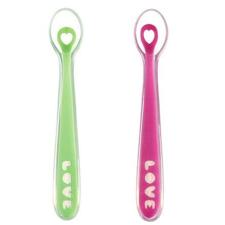 Munchkin, Silicone Spoons, 4+ Months, 2 Pack