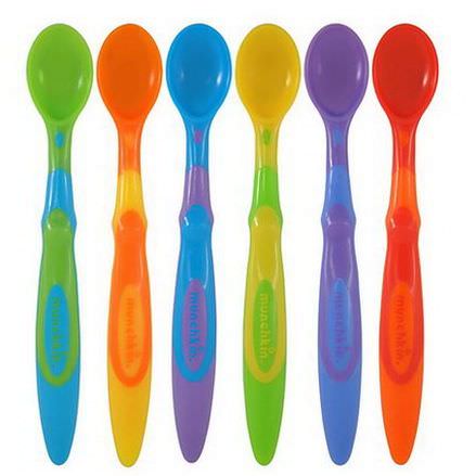 Munchkin, Soft-Tip Infant Spoons, 3+ Months, Six Pack