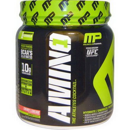 Muscle Pharm, Amino 1, Advanced Hydration&Electrolyte System, Cherry Limeade 460.8g