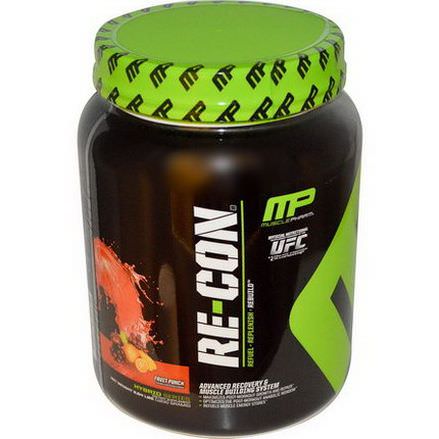 Muscle Pharm, Re~Con, Advanced Recovery&Muscle Building System, Fruit Punch 1200g