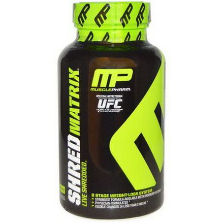 Muscle Pharm, Shred Matrix, 8-Stage Weight-Loss System, 120 Capsules