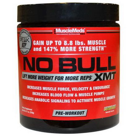 MuscleMeds, No Bull XMT, Pre-Workout, Lemon Ice 230g