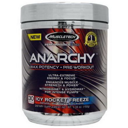Muscletech, Anarchy, Pre-Workout, Icy Rocket Freeze 152g