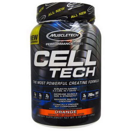 Muscletech, Cell Tech, The Most Powerful Creatine Formula, Orange 1.40 kg