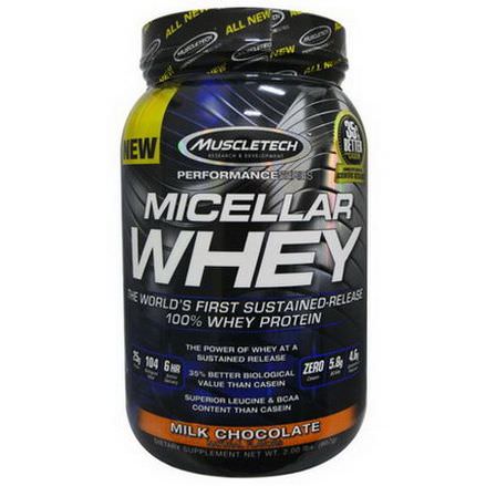 Muscletech, Micellar Whey, Sustained-Release, Milk Chocolate 907g