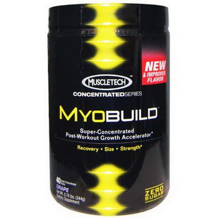 Muscletech, MyoBuild, Super-Concentrated Post-Workout Growth Accelerator, Grape 344g