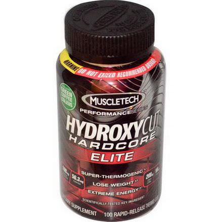 Muscletech, Performance Series, Hydroxycut Hardcore, Elite, 100 Rapid-Release Thermo Caps