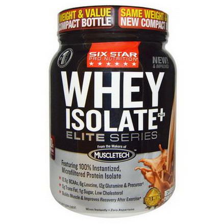 Muscletech, Six Star Pro Nutrition, Whey Isolate+Plus, Elite Series, Decadent Chocolate 697g