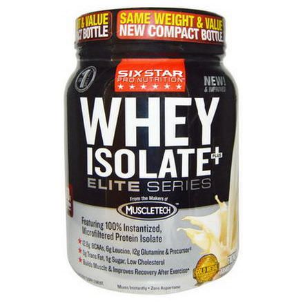 Muscletech, Six Star Pro Nutrition, Whey Isolate+Plus, Elite Series, French Vanilla Cream 680g