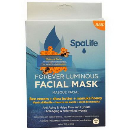 My Spa Life, Forever Luminous Facial Mask, 3 Facial Masks